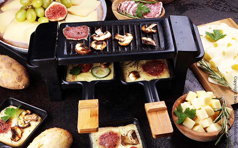 Tischgrill für Raclette