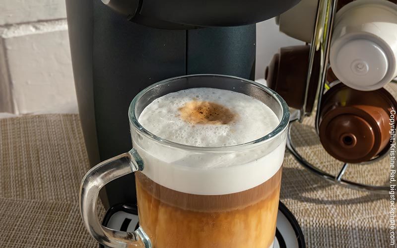 Kaffeekapselmaschine für Milch