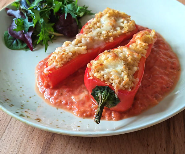 Fitforhobby.de 7 Leckerer Ofenpaprika mit Bulgur