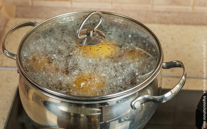 kein Überkochen von Koartoffelwasser